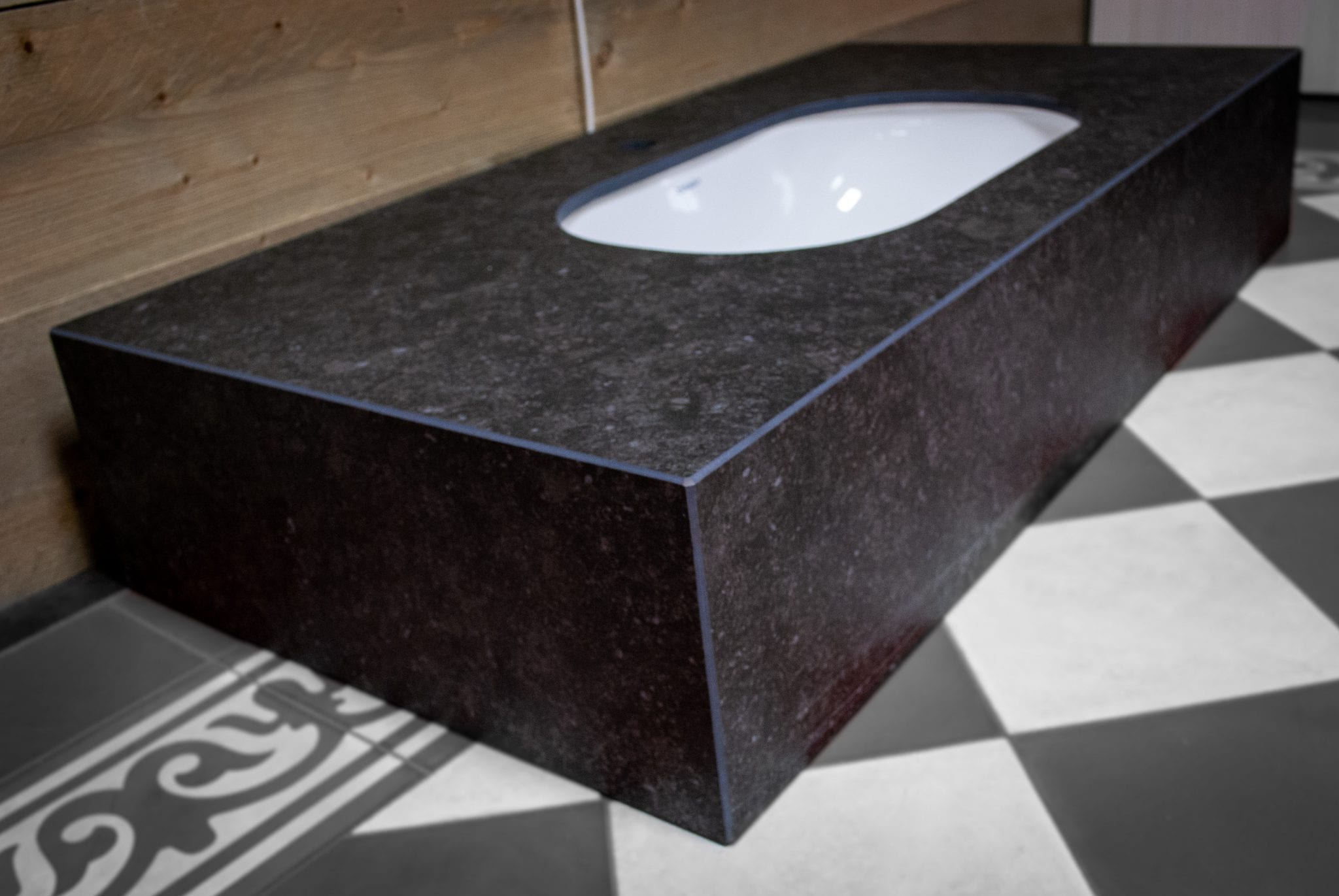 Wastafel Asselux met inbouw kom